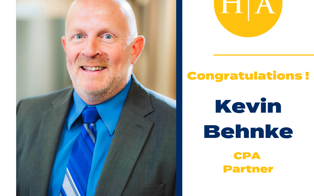 Kevin Behnke, CPA, Promoted to Partner at Hawkins Ash CPAs